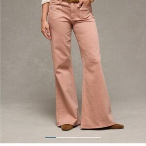 American Eagle Women's Pink Flared Jeans